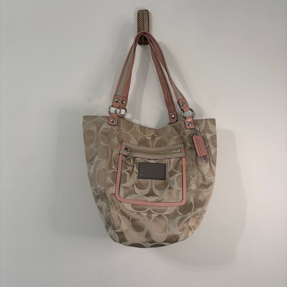 Vintage Coach Poppy Bella Signature Sateen Purse